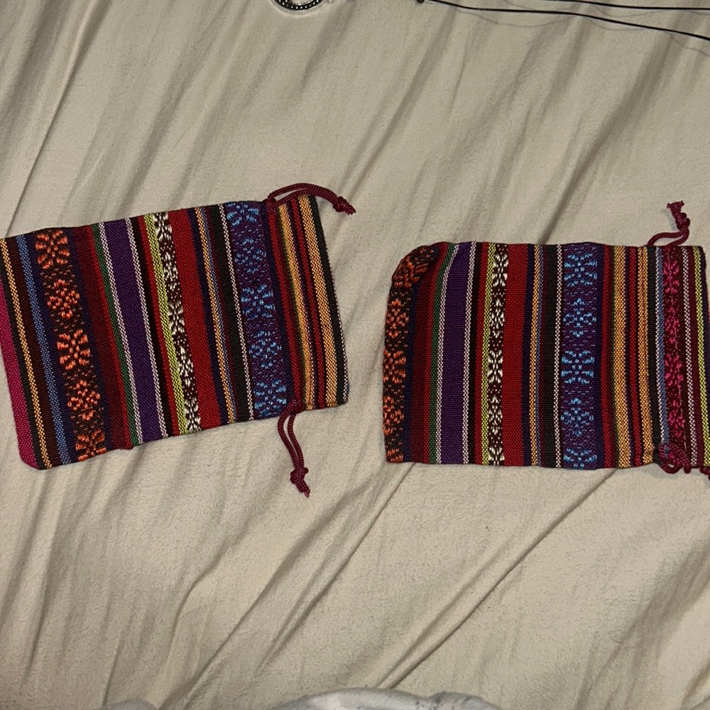 Tribal print small bags